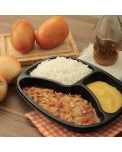 PP 28 - Lombinho com Arroz Branco e Purê de Mandioquinha - 450g