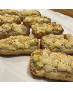 Bruschettas de Pêras com Gorgonzola  12 unid.